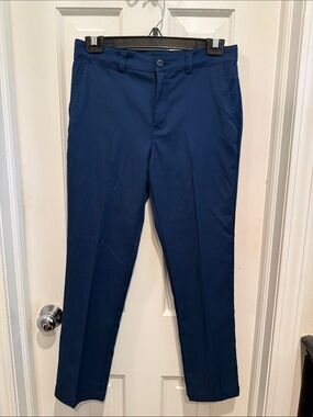 PGA Tour Boy’s Deep Blue Golf Pants - Slim Straight